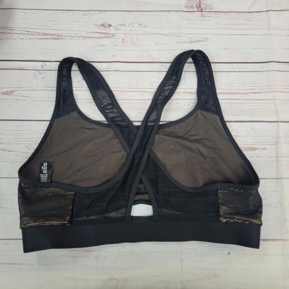 Victoria Sport large black/tan racerback sports bra - Picture 3 of 5